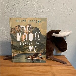 This Moose Belongs to Me Book and Moose Stuffy